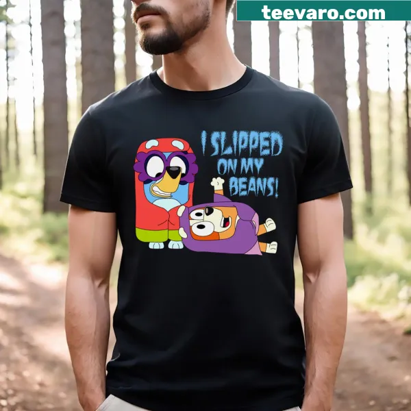 Abstract typography tee with the word 'Slipped', expressing spontaneity and fluidity.