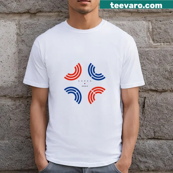 Korea-themed T-shirt with '2404' graphic