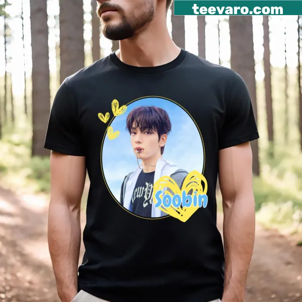 Soobin T-shirt with striking typography
