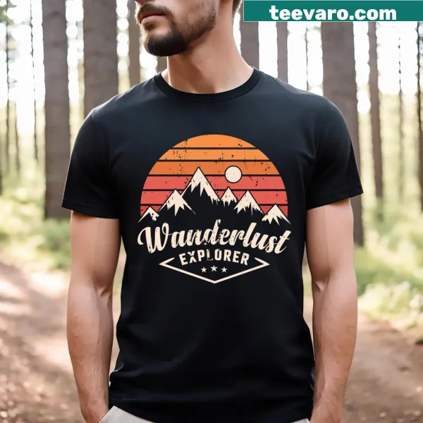 T-shirt with the word 'Explorer' promoting wanderlust