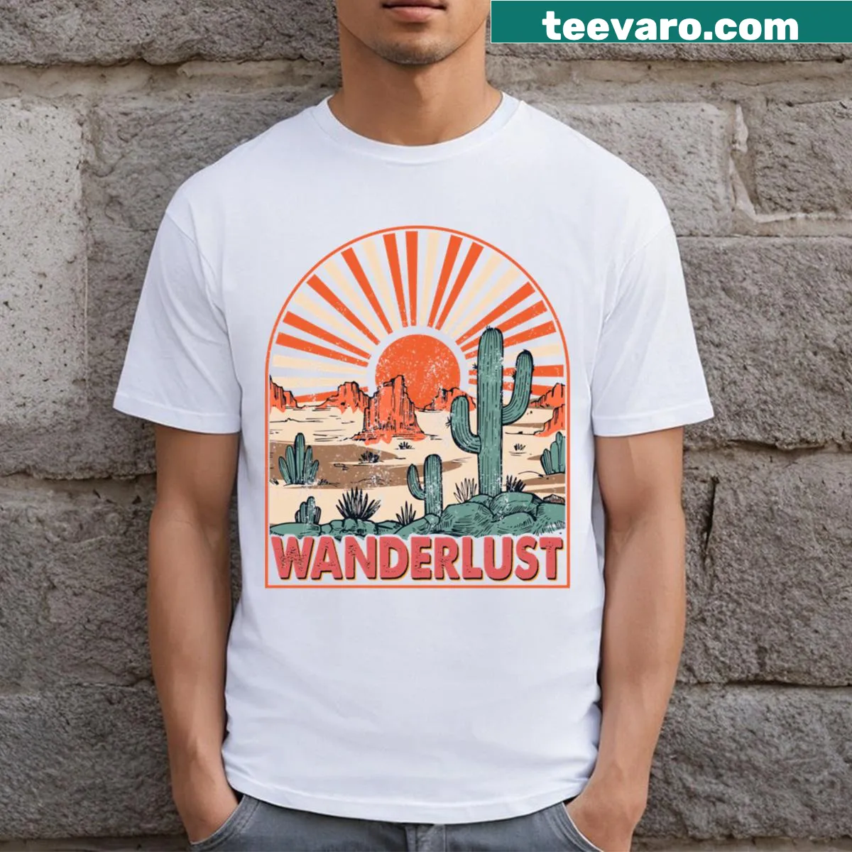 T-shirt with the phrase 'Travel Explorer' encouraging adventure — on a men's t-shirt