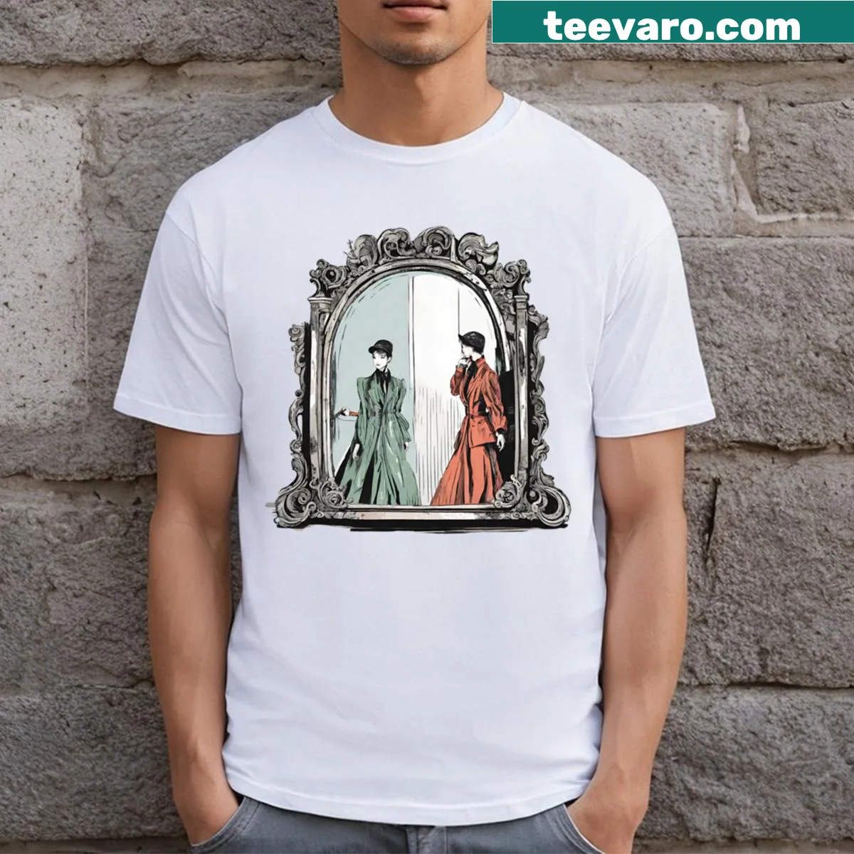 Empowering 'Woman Love Yourself' typography t-shirt — on a men's t-shirt