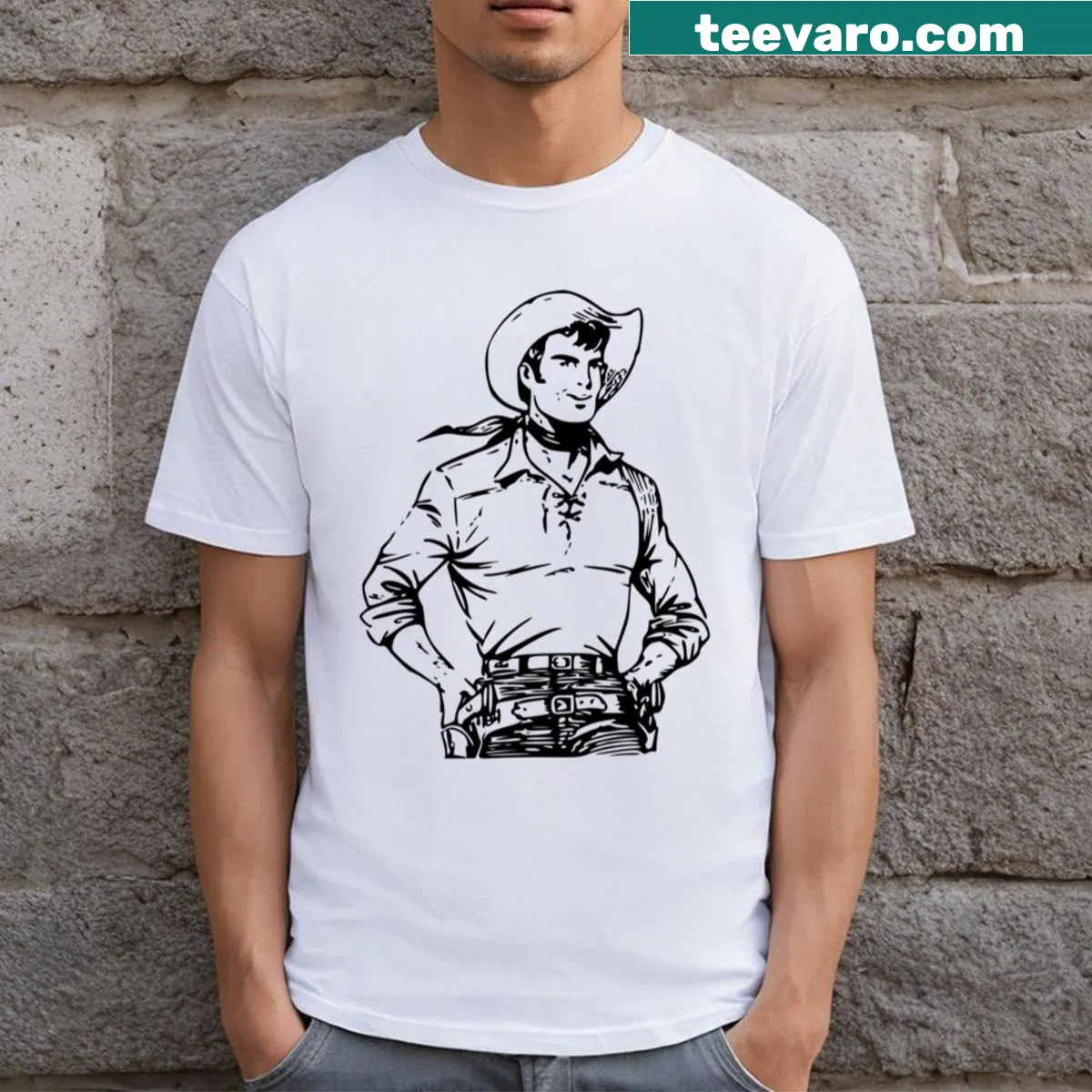 Playful cartoon graphic on a kid's t-shirt for everyday wear — on a men's t-shirt