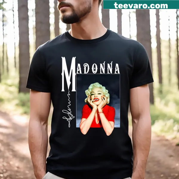 Vintage-style T-shirt featuring classic pop music singer logos