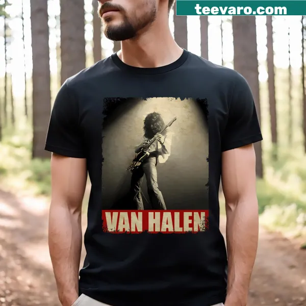 Funny T-shirt featuring classic band tour album graphics