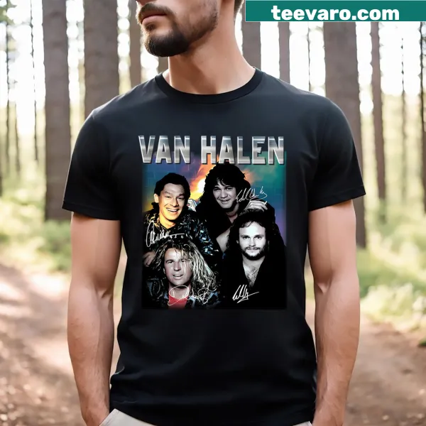 Vintage band album tour graphic on a T-shirt