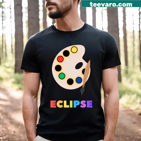 Inspirational t-shirt with text about coloring the eclipse