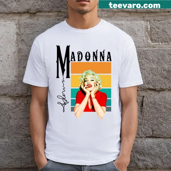 Vintage pop music album logo design t-shirt