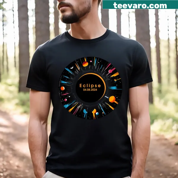 T-shirt featuring Purkinje Effect graphic highlighting solar eclipse