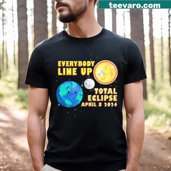 Illustrative T-shirt for Total Solar Eclipse 2024