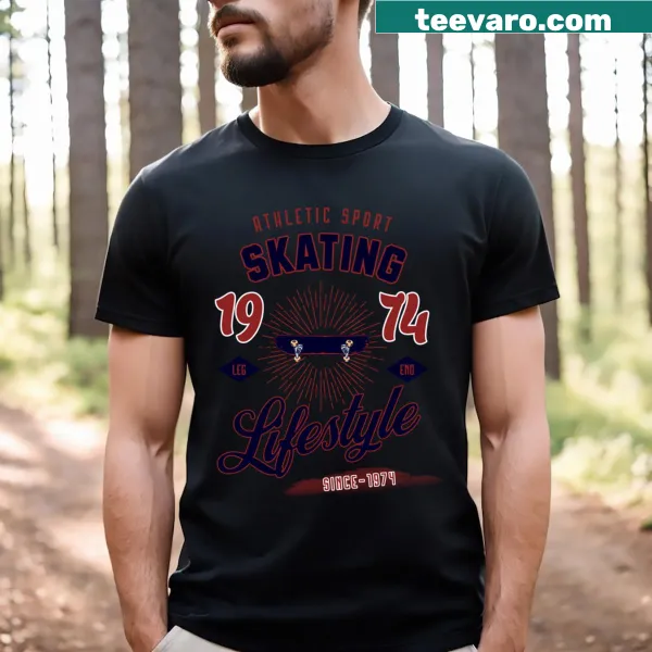 Skating lifestyle graphic T-shirt with bold design