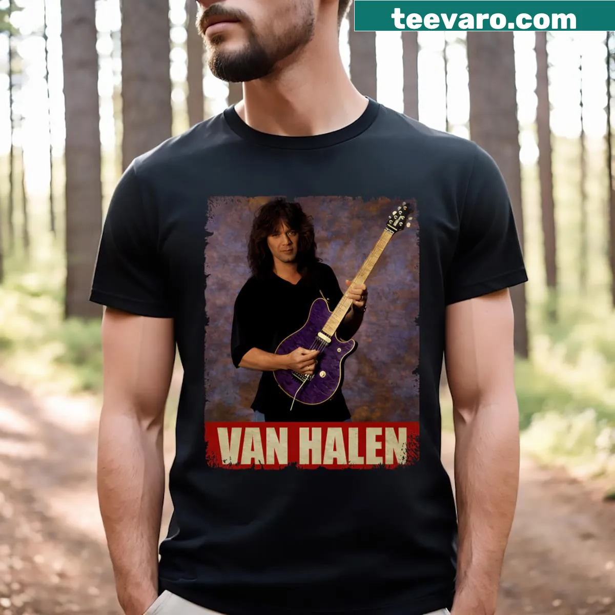 Vintage band album music t-shirt with a funny graphic — on a men's t-shirt