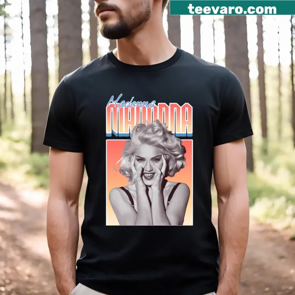 Vintage-style t-shirt featuring pop music album logos