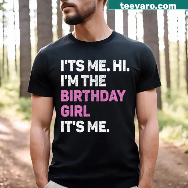 Birthday shirt for kids with playful text declaring the birthday girl