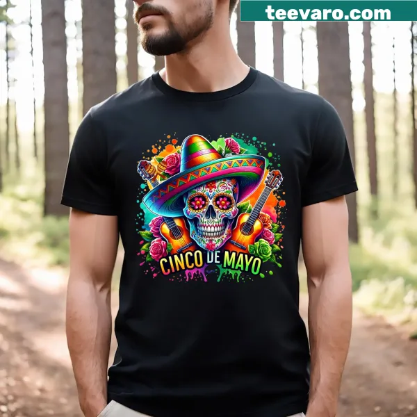 Cute Mexican skull design T-shirt for Cinco de Mayo kids