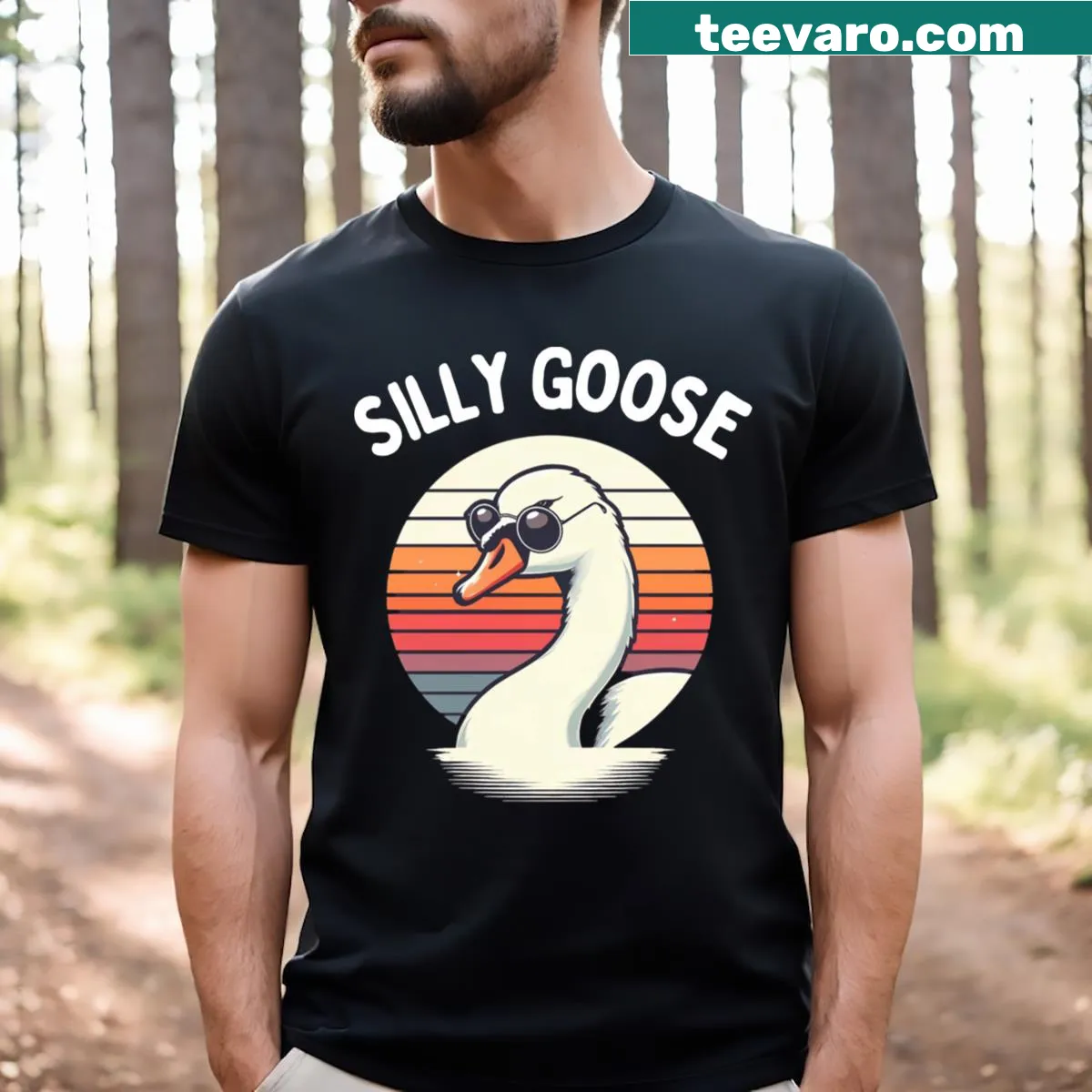 Watercolor T-shirt featuring a cute guinea pig drinking tea. — on a men's t-shirt