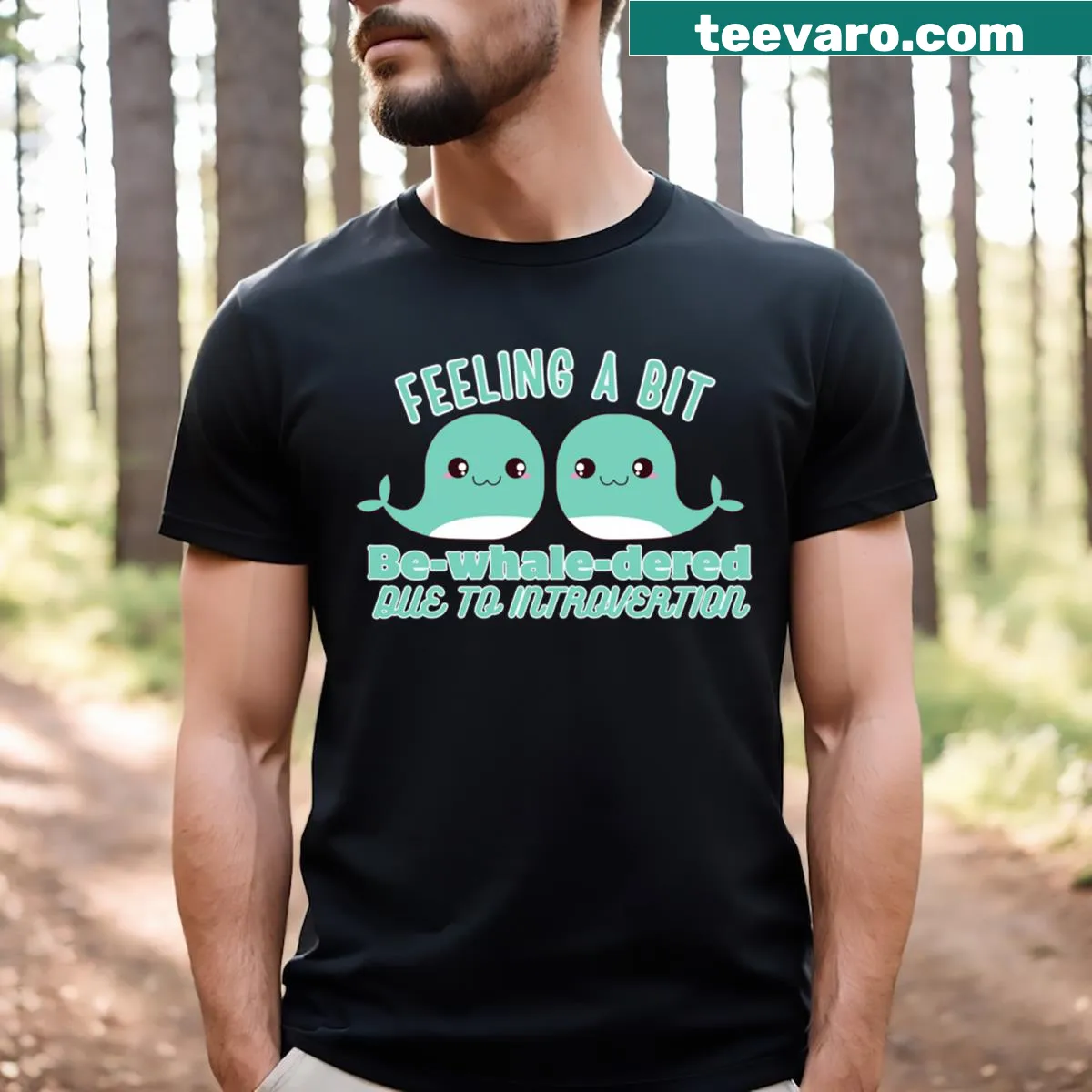 Funny kawaii typography quote T-shirt — on a men's t-shirt