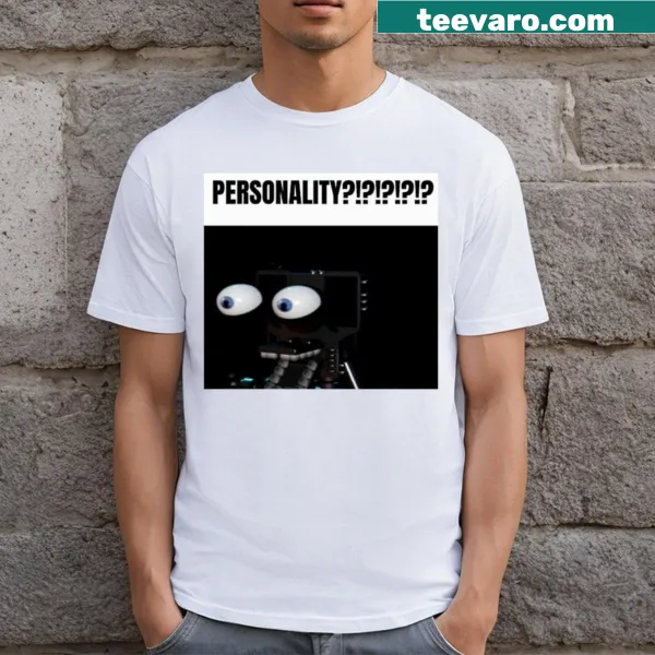 Humorous design showcasing Fnaf Endoskeleton personality on a t-shirt.