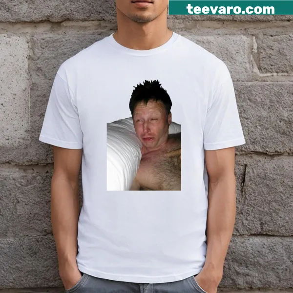 Waking up meme graphic featuring Limmy on a t-shirt