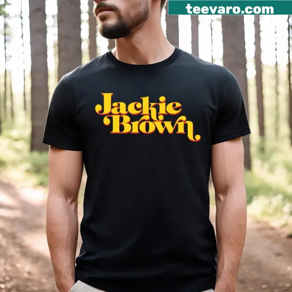Vintage-inspired Jackie Brown themed t-shirt with retro design