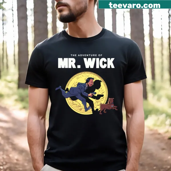 John Wick themed t-shirt with an illustrated design