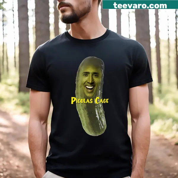 Funny Picolas Cage graphic t-shirt