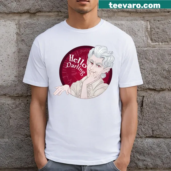 Illustrative T-shirt featuring Astarion with a sassy graphic design