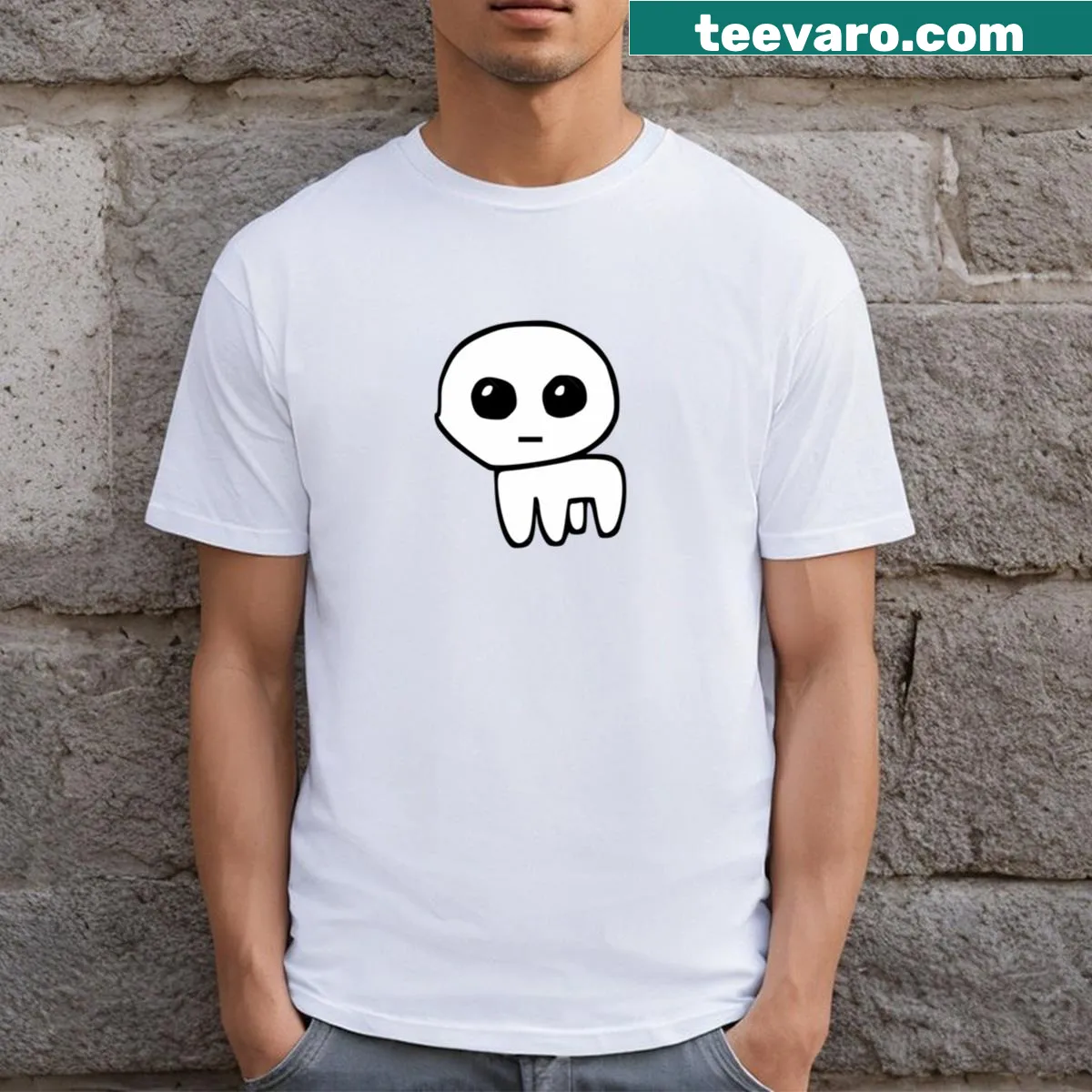 Whimsical autism awareness creature on a T-shirt — on a men's t-shirt