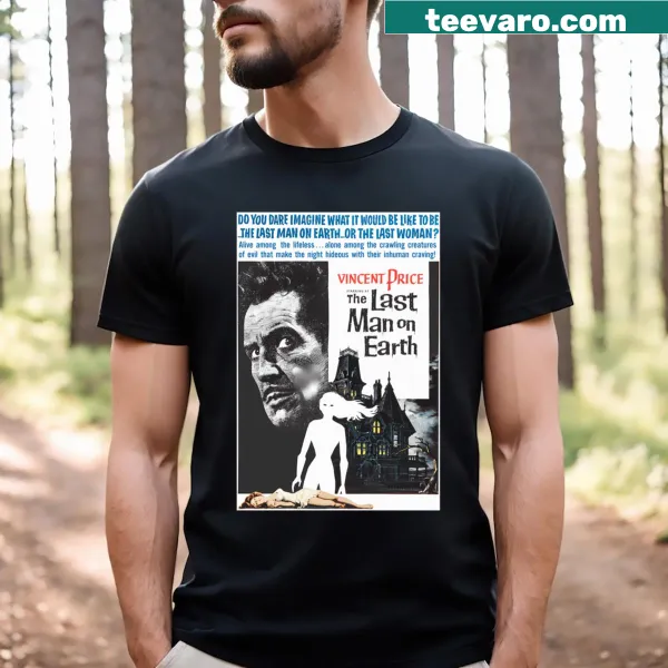 Vintage-style T-shirt featuring the phrase 'The Last Man On Earth.'