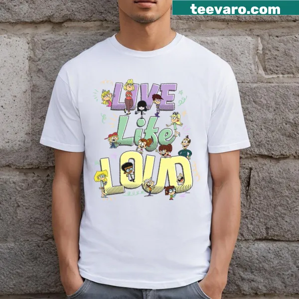 Vintage distressed t-shirt with The Loud House logo