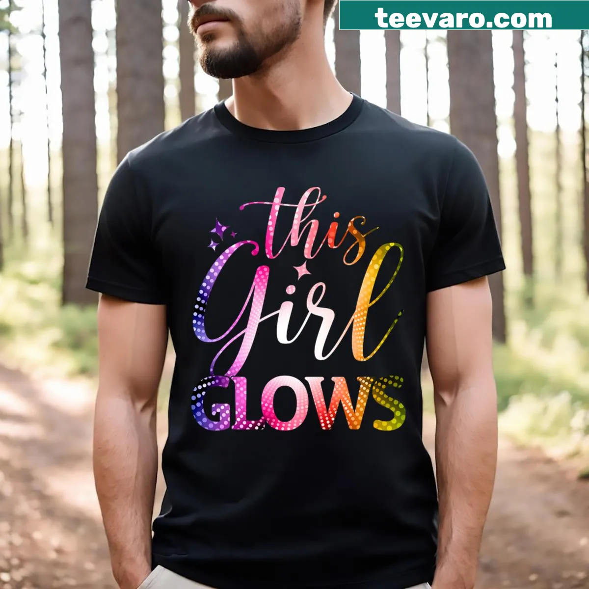 Funny tie-dye T-shirt celebrating friendship among girls — on a men's t-shirt