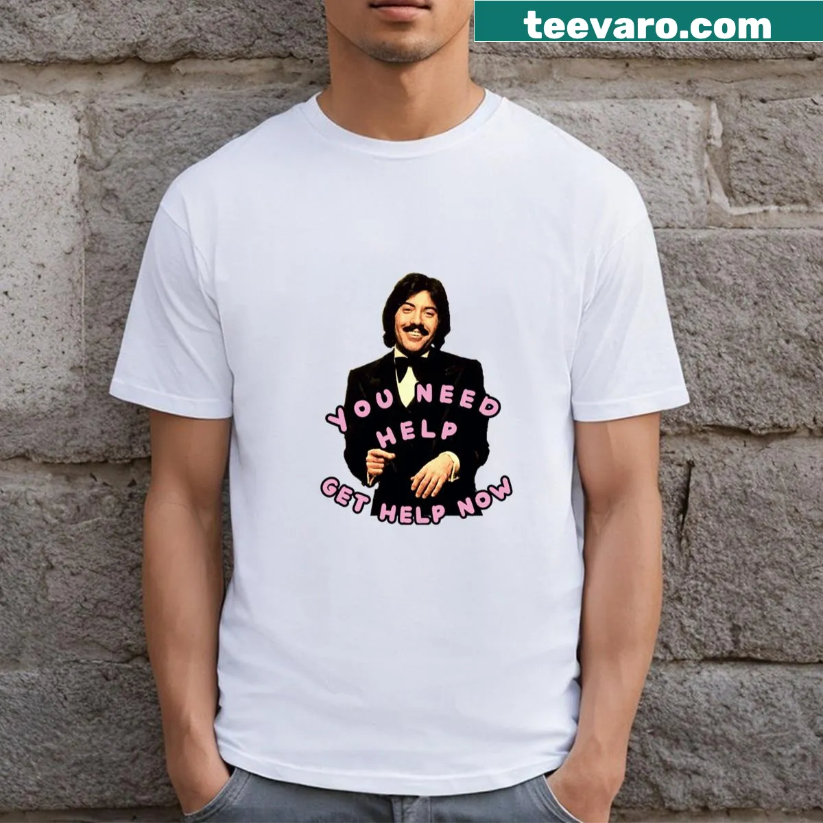 Vintage-style T-shirt with a funny Tony Orlando quote — on a men's t-shirt