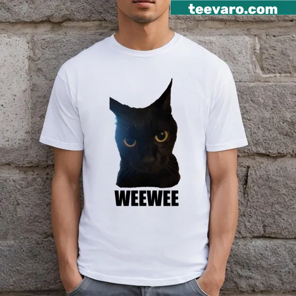 Cat meme T-shirt featuring a playful design