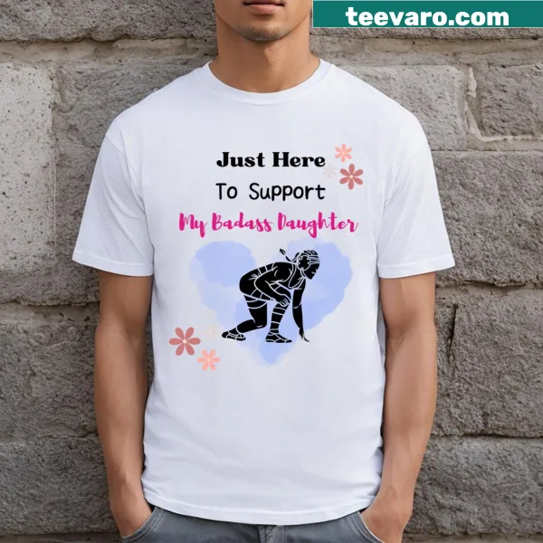 Stylish t-shirt for wrestling moms with bold text