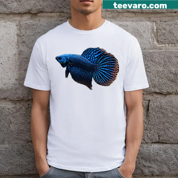 Alien Hybrid Betta fish graphic on a stylish T-shirt