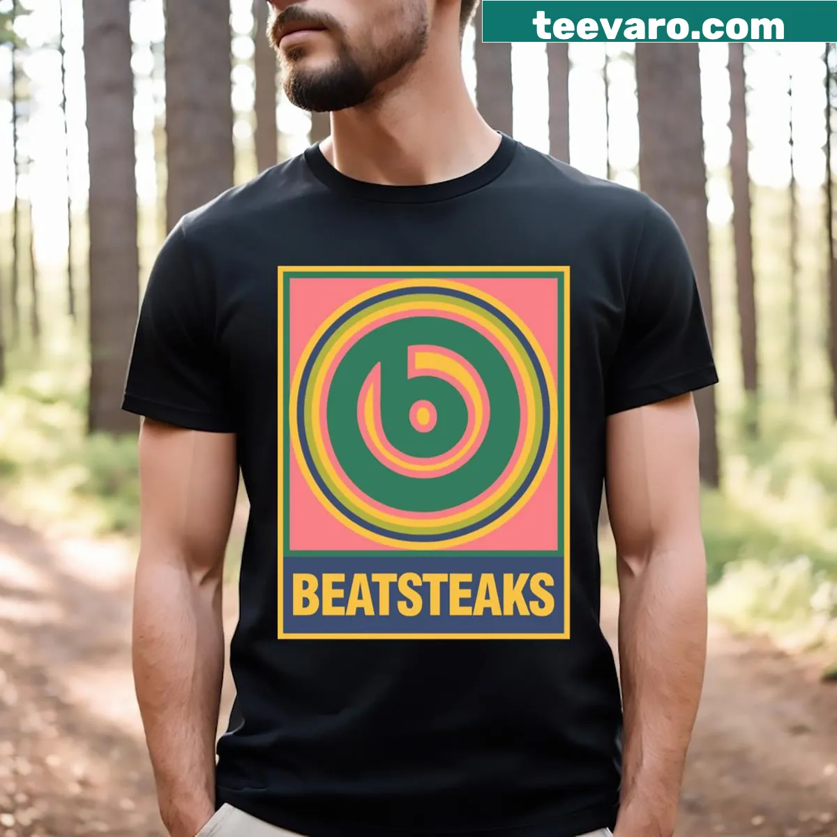 T-shirt celebrating the Beatsteaks band with bold typography — on a men's t-shirt