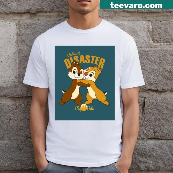 Vintage distressed T-shirt featuring Chip and Dale characters