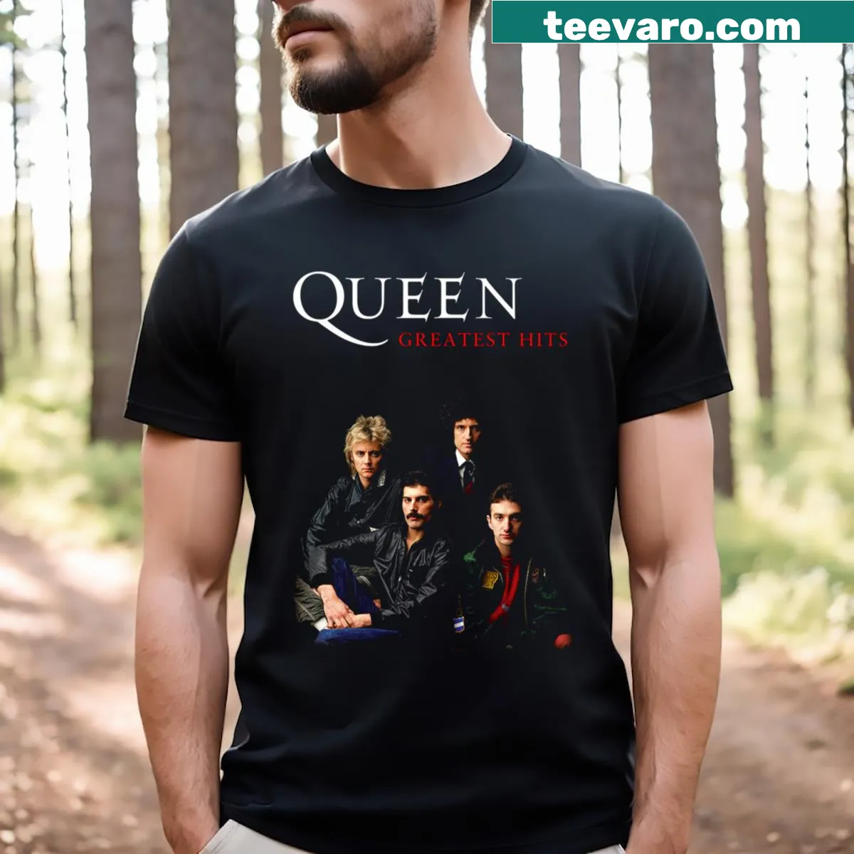 Circle Logo Band Yeah T-shirt with a prominent circular band logo — on a men's t-shirt