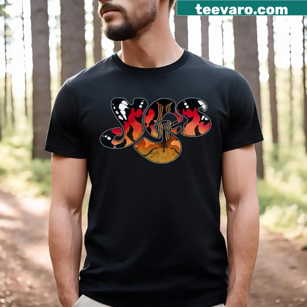 Humorous text T-shirt with a cosmic theme and playful word arrangement — on a men's t-shirt