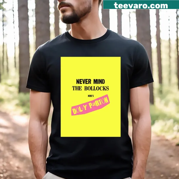 Graphic T-shirt featuring Dolly Parton and Sex Pistols imagery.