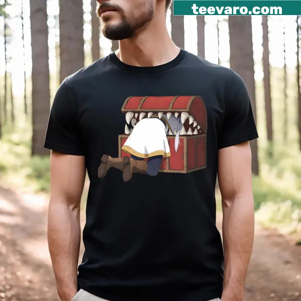 Illustrative Frieren Mimic T-shirt featuring a whimsical design.