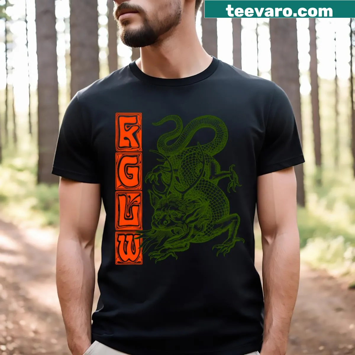 Illustrative design celebrating King Gizzard Lizard Wizard — on a men's t-shirt