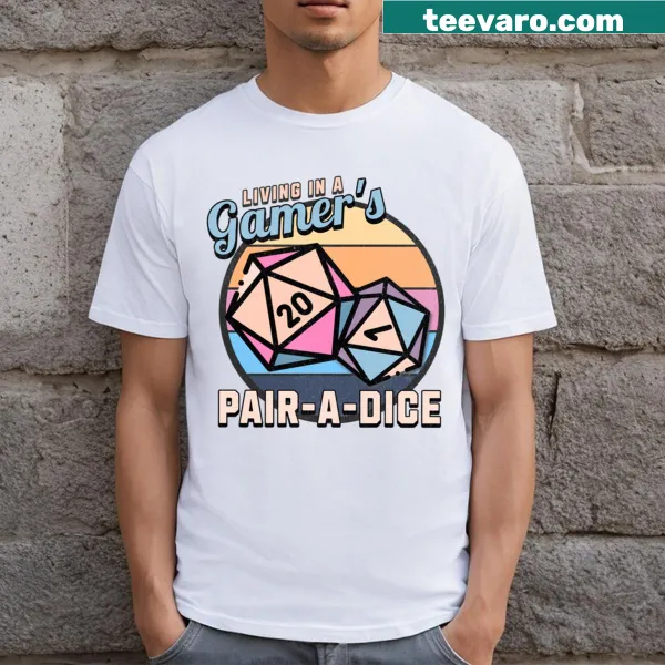 Hip hop gaming T-shirt with playful graphic for gamers
