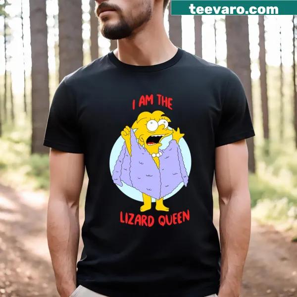 Lizard Queen T-shirt featuring a charming illustration of a lizard