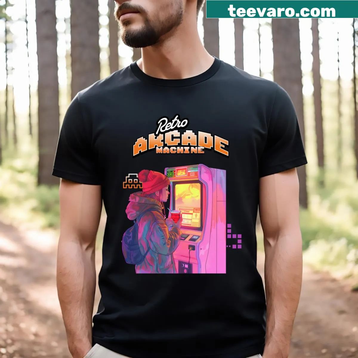 More Than A Hobby Arcade art t-shirt with creative graphics — on a men's t-shirt