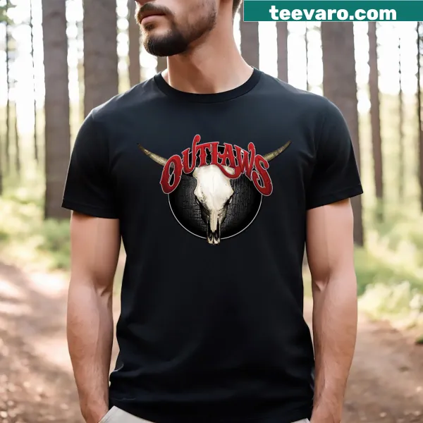 T-shirt featuring Outlaws Band design.
