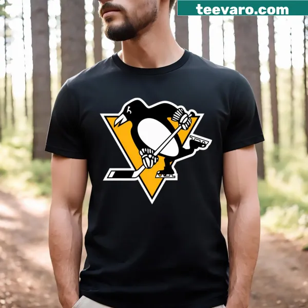 Pittsburgh Penguins typography graphic on a T-shirt
