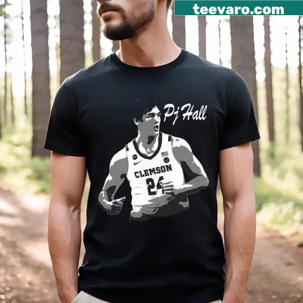 PJ Hall T-shirt with bold graphics featuring his name