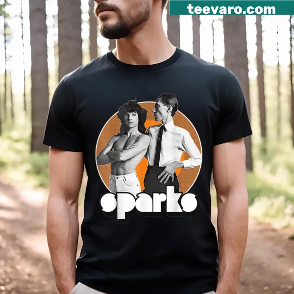 Funny retro T-shirt featuring Sparks Band and synthesizers