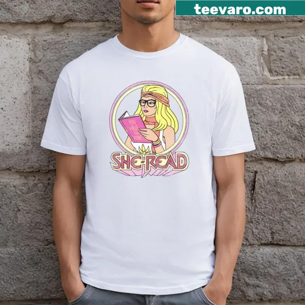 Charming typography tee celebrating the joy of reading